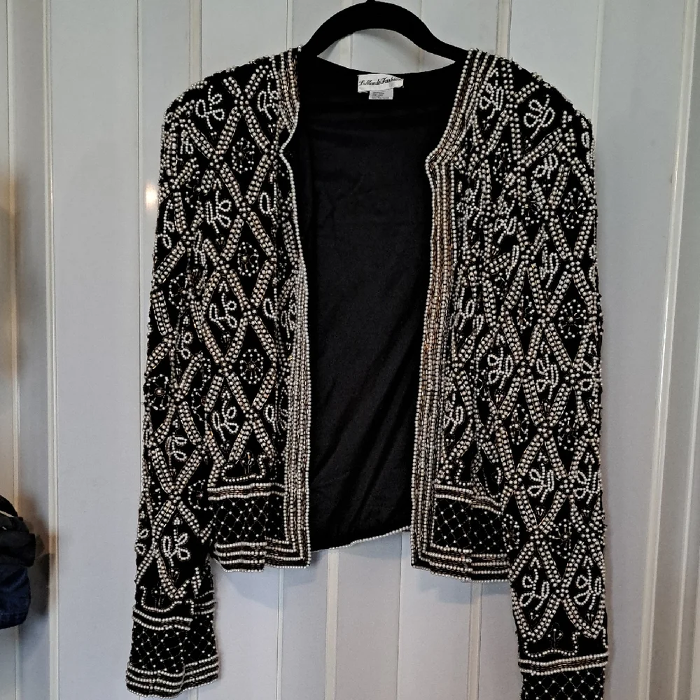 Vintage LeMonde Beaded Jacket - Picture 1 of 4